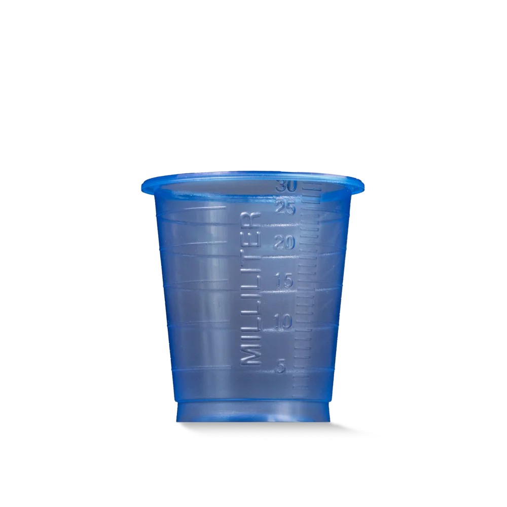 Medizinbecher, Deckel & Spender für Medizinbecher