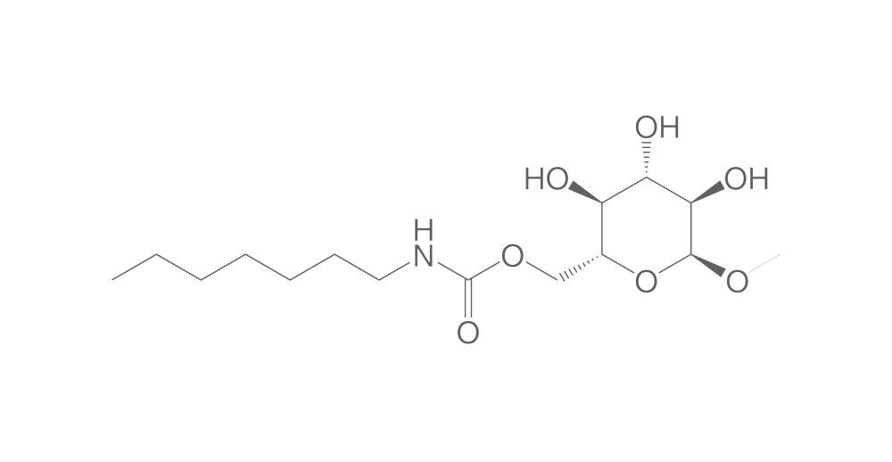Methyl 6-O-(N-heptylcarbamoyl)-a-D-glucopyranoside, 5 g