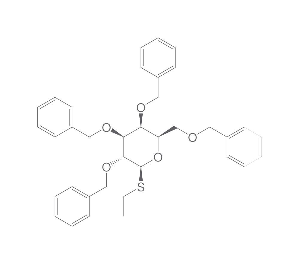 Ethyl 2,3,4,6-tetra-O-benzyl-β-D-thiogalactopyranoside, 2 g