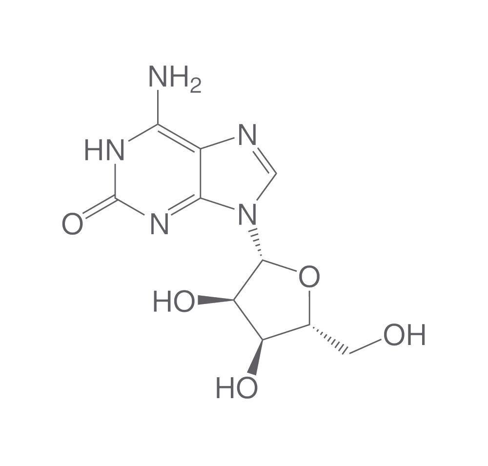 9-(b-D-Ribofuranosyl)isoguanine, 250 mg
