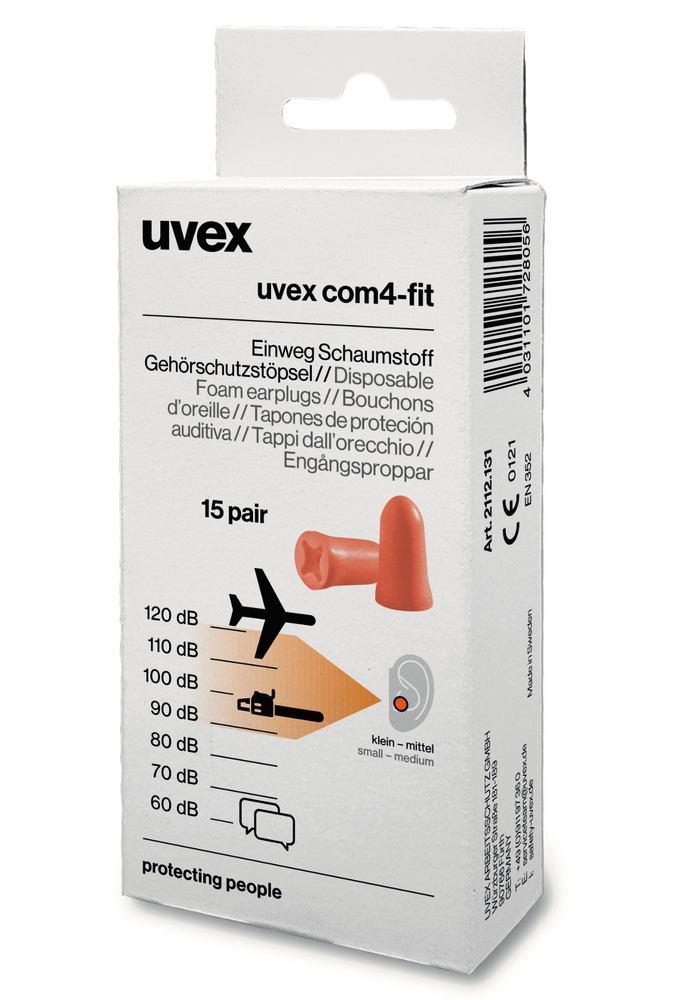 Single-use ear plugs Com4-fit, 2112131, Mini box