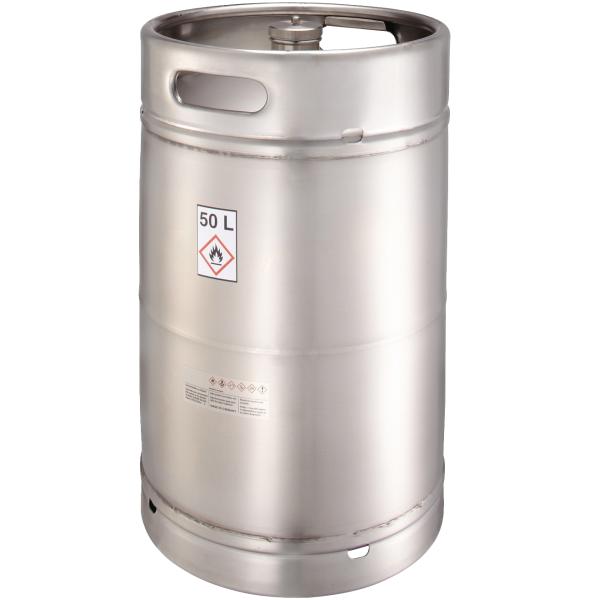 Safety storage container stainless steel with pressure-relief valve, 50 l