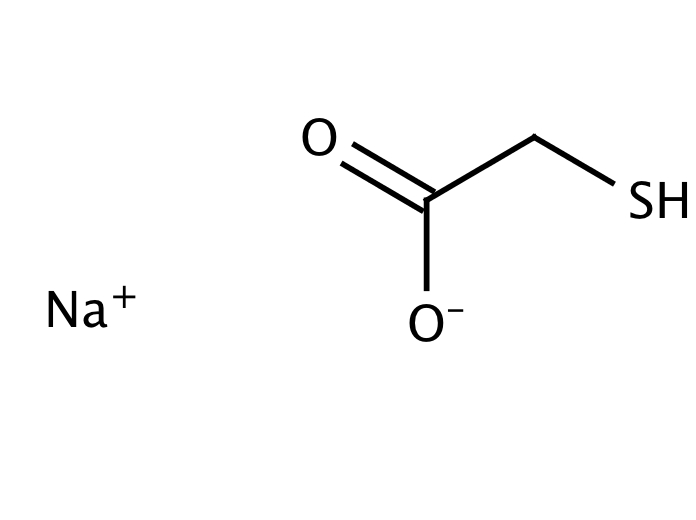 Thioglycolic acid sodium salt (Mercaptoacetic acid sodium salt) [367-51-1]