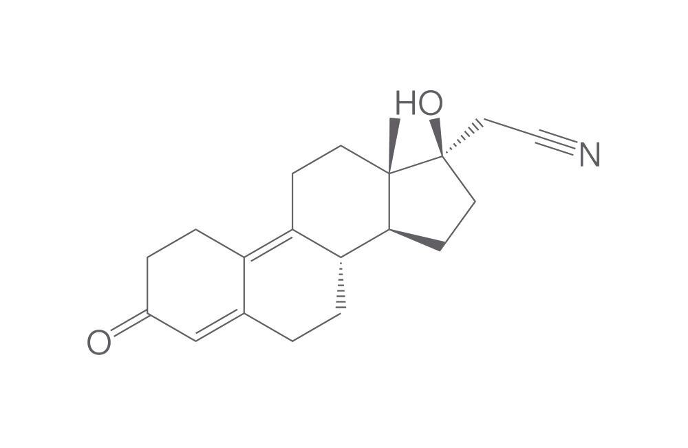 (17a)-17-Hydroxy-3-oxo-19-norpregna-4,9-diene-21-nitrile, 500 mg