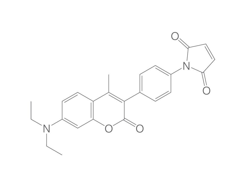 7-Diethylamino-3-(4'-maleimidylphenyl)-4-methylcoumarin, 10 mg
