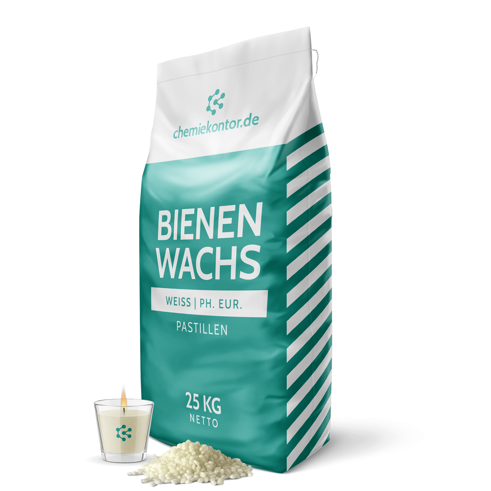 Beeswax, white, pure pharmaceutical (25 kg)