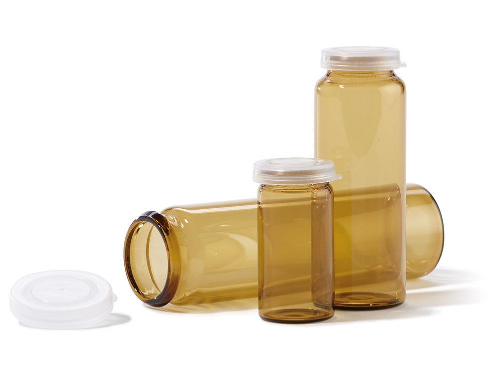 Glass vials with rolled rim