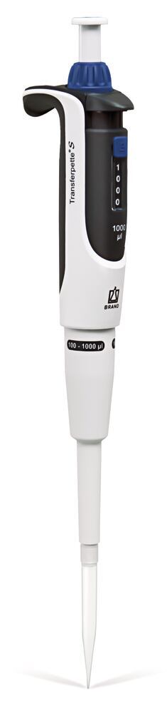 Single-channel microlitre pipette Transferpette ®  S variable, 100 to 1000 µl, D-1000