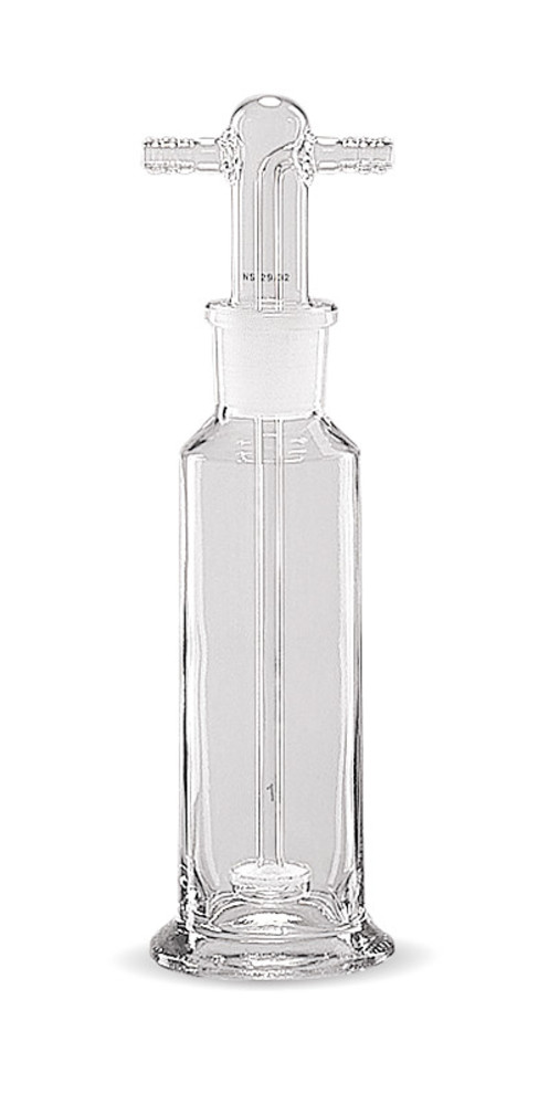 Gas wash bottle, With filter plate, porosity 1 (100-160 μm), 100 ml